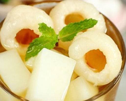 Lychees au sirop