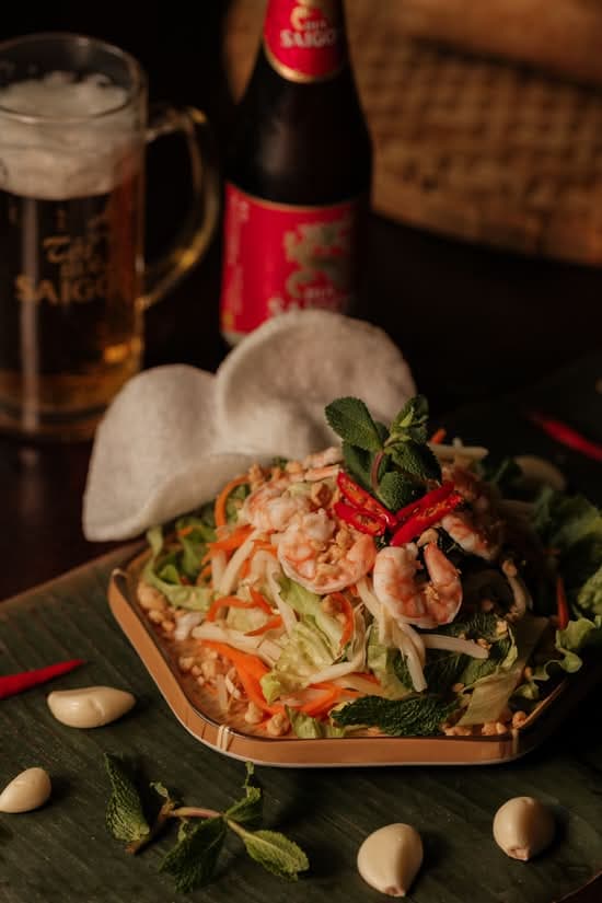 Salade vietnamienne aux crevettes