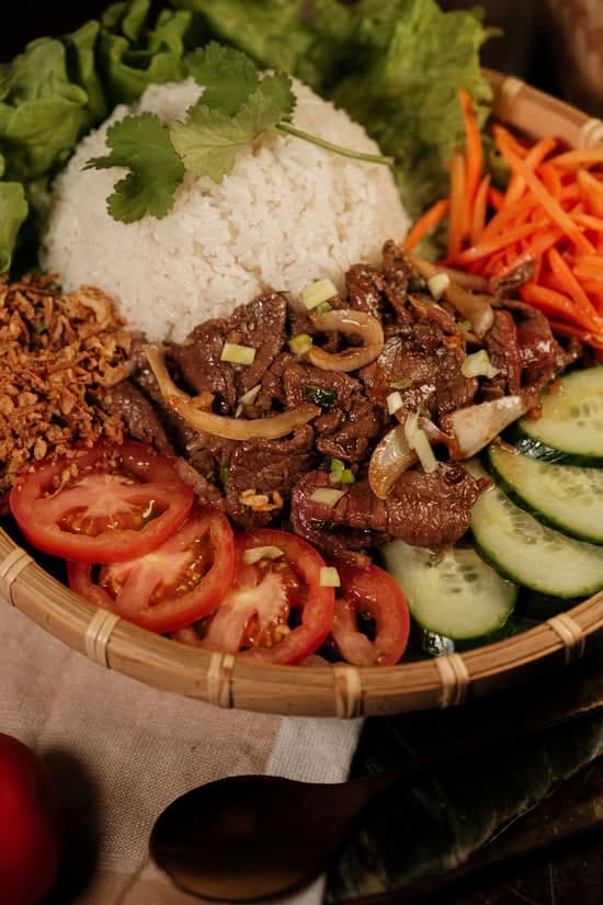 Riz et bœuf aux oignons
