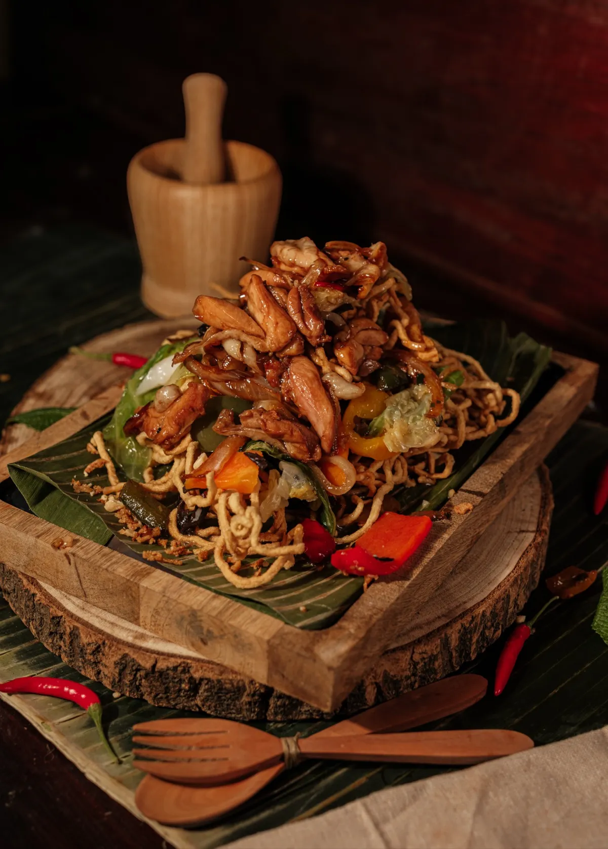 Nouilles Croustillantes au Poulet