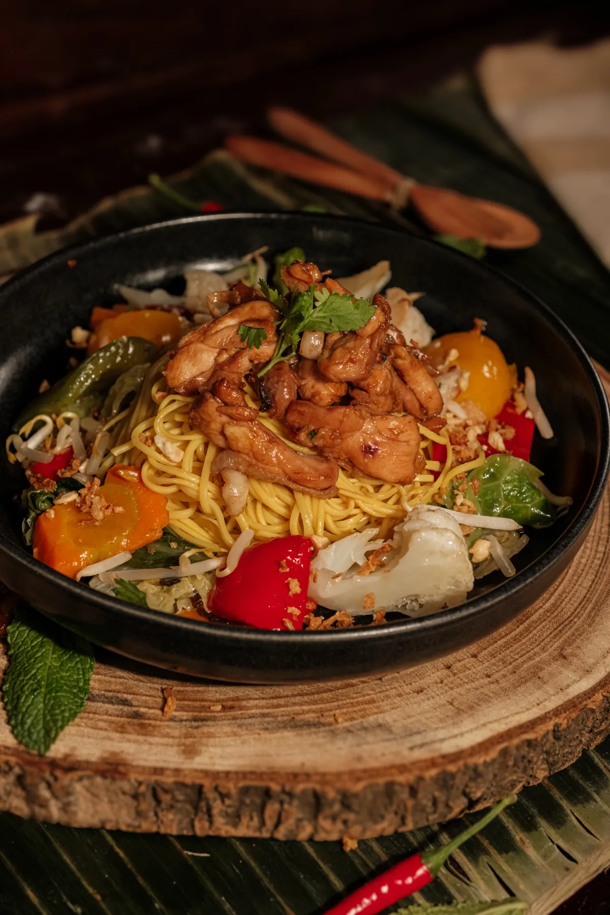 Nouilles Sautées au Poulet